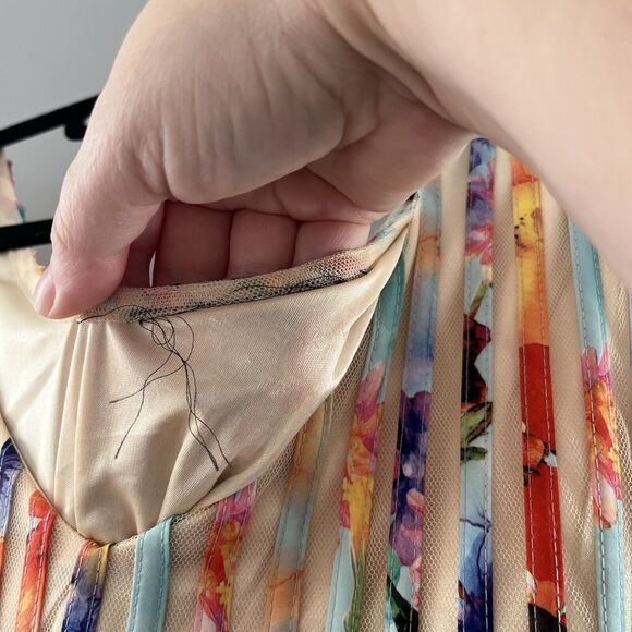 Terramina Multicolor Striped Midi Dress - Picture 4 of 5